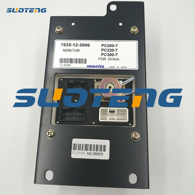 PC200-7 PC300-7 Ekskavatör 7835123006 için 7835-12-3006 Ekskavatör Ekran Paneli