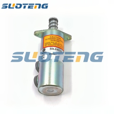 225D Ekskavatör Parçaları İçin 6N-9987 6N9987 Yakıt Kapatma Solenoidi
