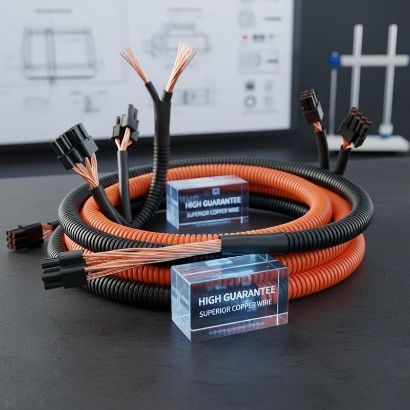 Yüksek Garanti Ekskavatör Kablo Harness Üstün Bakır Tel ve PVC Izolasyonu Kullanarak Güvenlik ve Dayanıklılığı Sağlıyor