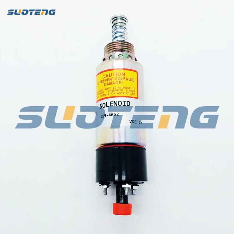155-4652 24VDC Yakıt Kapalı Solenoid 1554652 Motoru için 3114/3116/3126 Ekskavatör E320B/E325B/E325C/E325CL